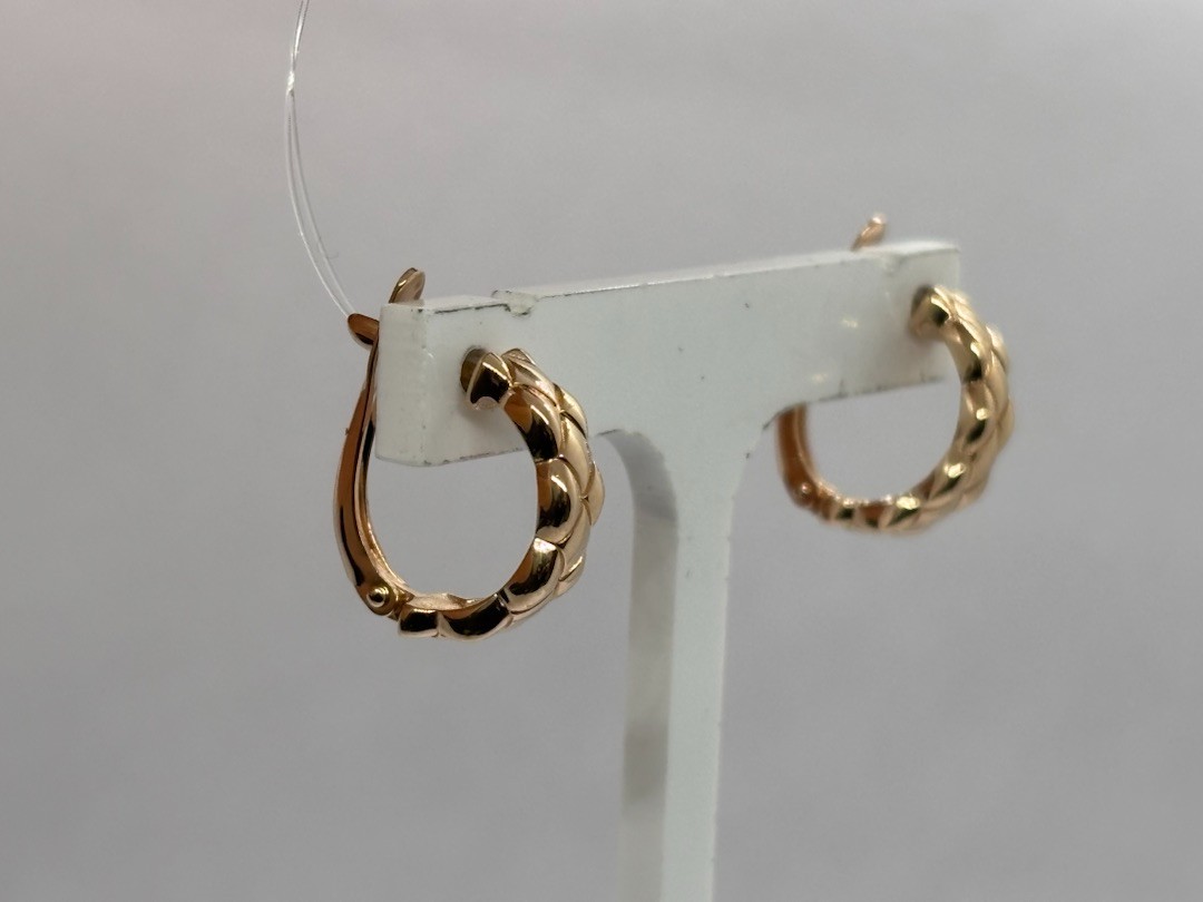 СЕРЬГИ БЕЗ КАМНЯ (Au 585)