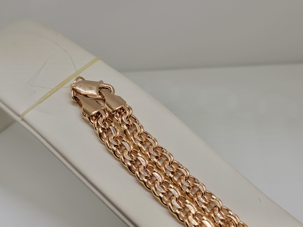 10090380150 ЦЕПЬ ПУСТОТЕЛАЯ Бисмарк (Au 585)