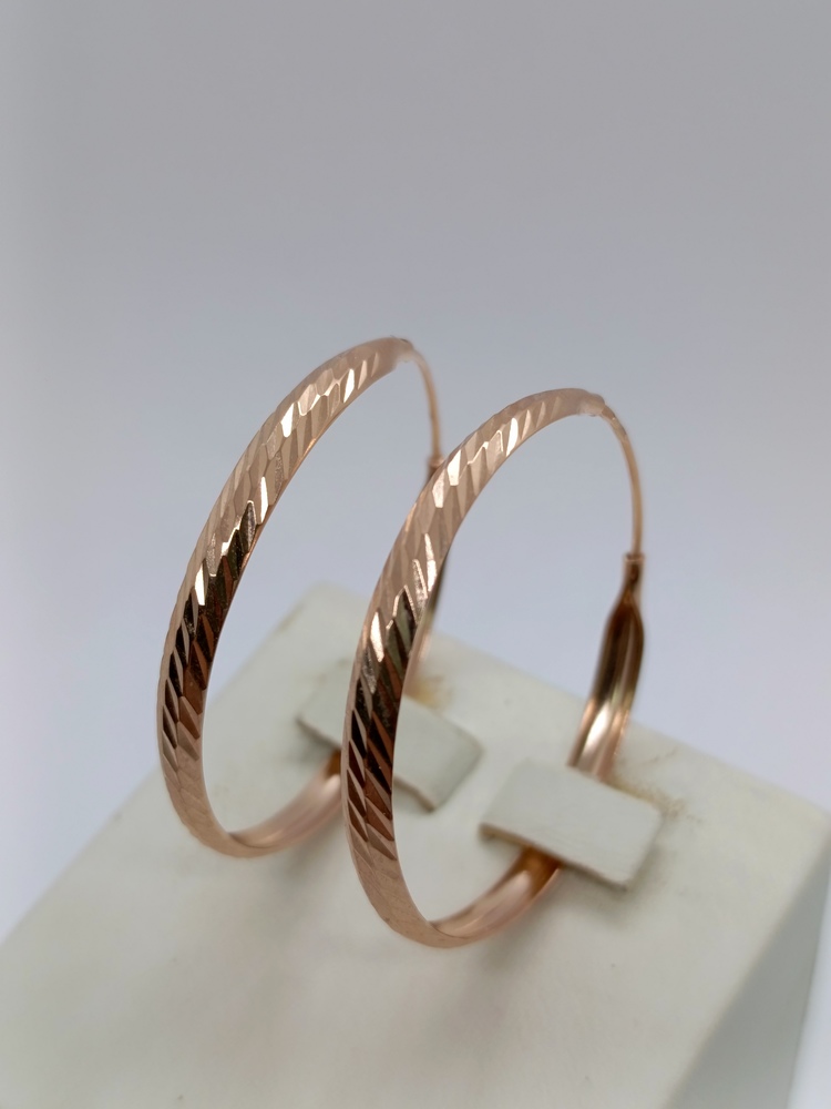 СБКМ585 СЕРЬГИ БЕЗ КАМНЯ (Au 585)