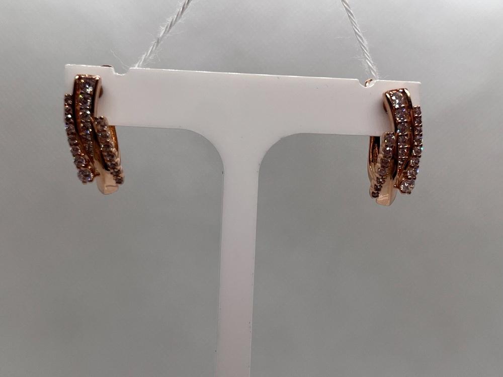 СКМИ585 СЕРЬГИ С КАМНЯМИ (Au 585)