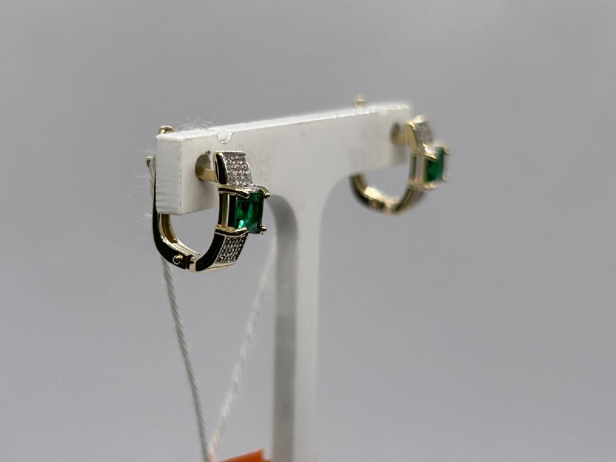 СКМИ585 СЕРЬГИ С КАМНЯМИ (Au 585)