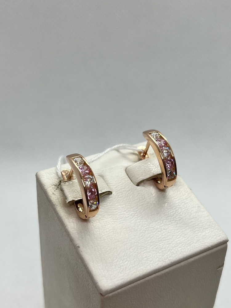 СКМИ585 СЕРЬГИ С КАМНЯМИ (Au 585)