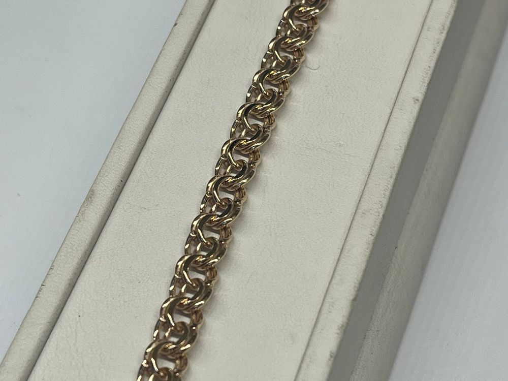 БРАСЛЕТ ПУСТОТЕЛЫЙ Бисмарк (Au 585)