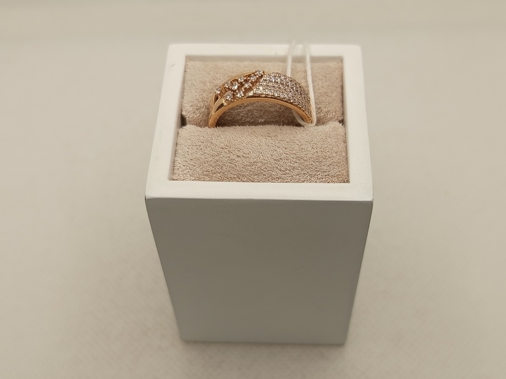 КОЛЬЦО С КАМНЯМИ (Au 585)