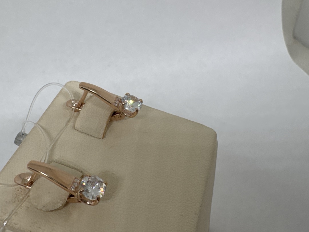 СЕРЬГИ С КАМНЕМ (Au 585)