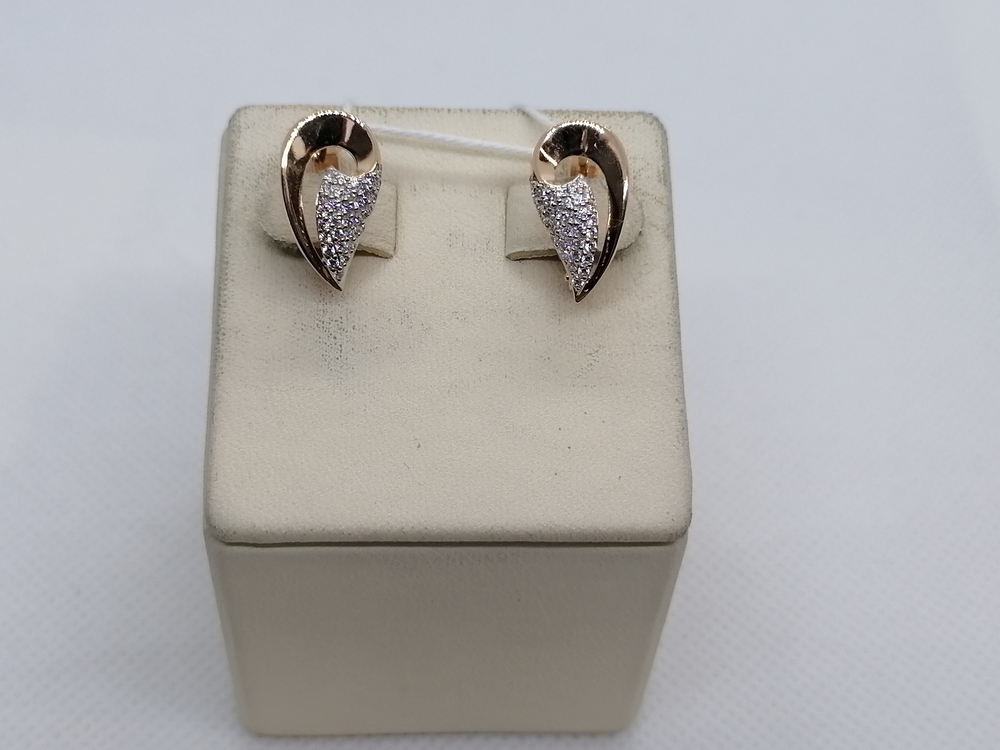 СКМИ585 СЕРЬГИ С КАМНЯМИ (Au 585)