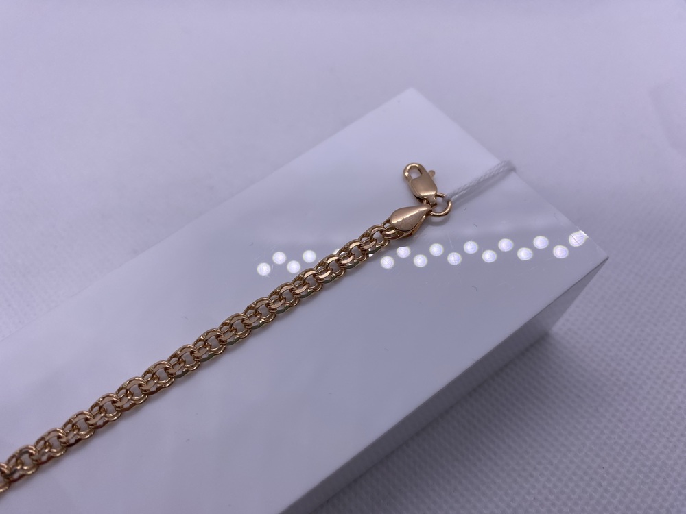 БЛБ585 БРАСЛЕТ ПОЛНОВЕСНЫЙ Бисмарк (Au 585)