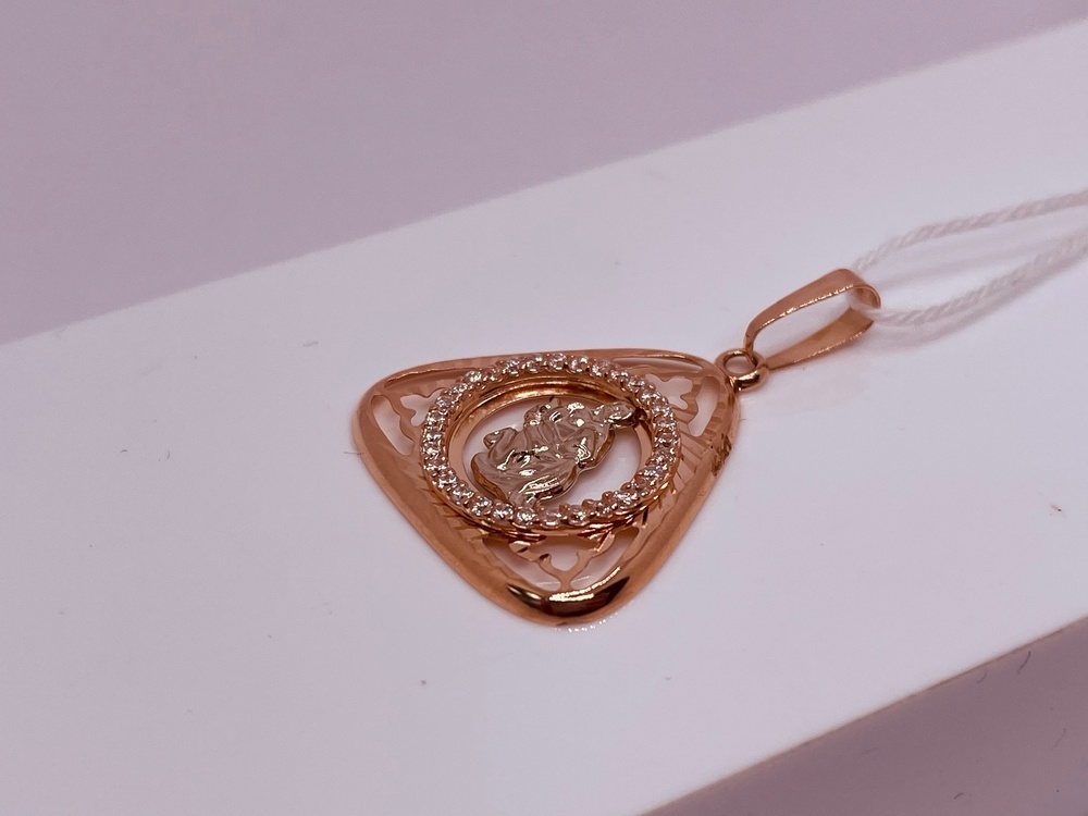 ПОДВЕСКА ЗНАК ЗОДИАКА ВОДОЛЕЙ Au 585