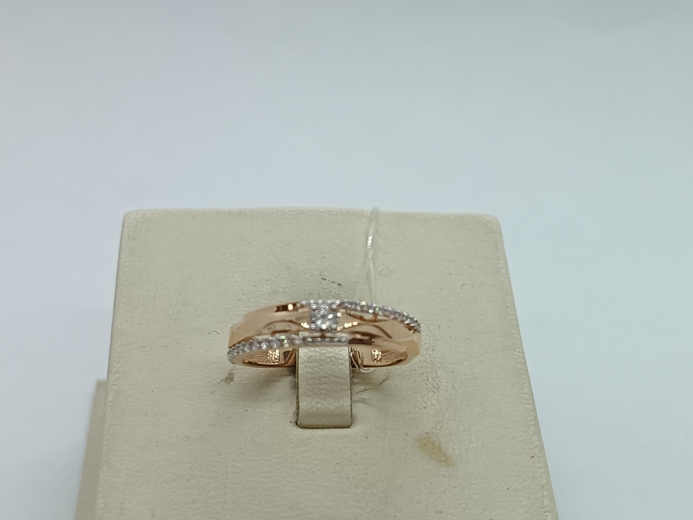 КОЛЬЦО С КАМНЯМИ (Au 585)