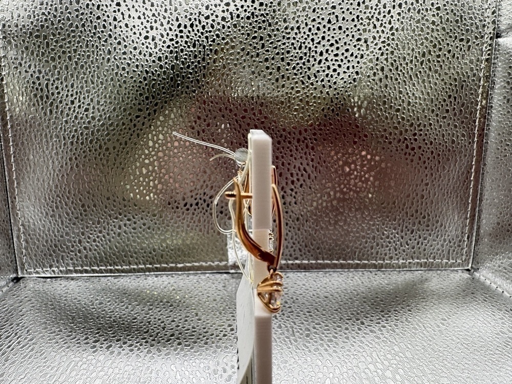 СЕРЬГИ С КАМНЕМ (Au 585)