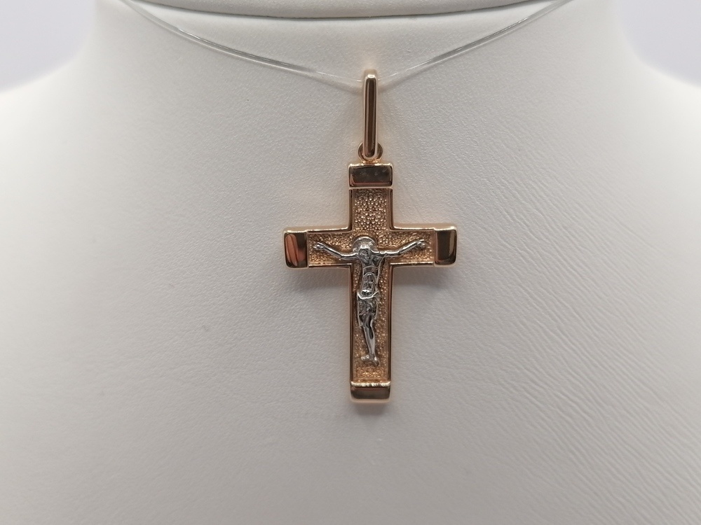 ПОДВЕСКА КРЕСТ без камня (Au 585)