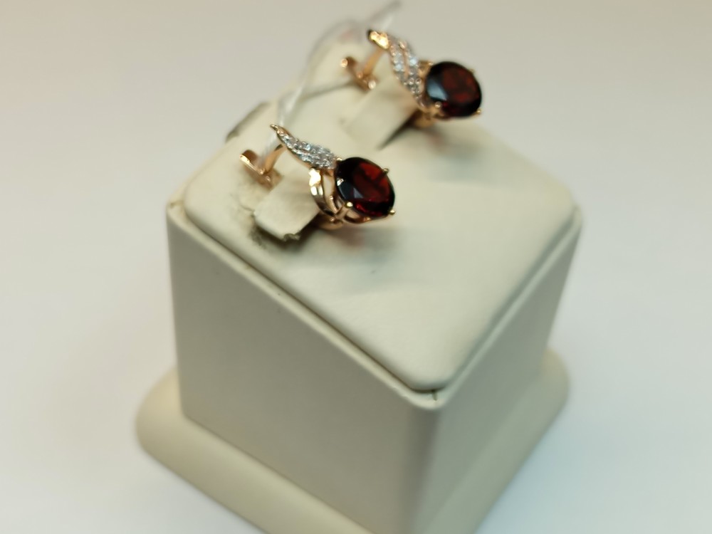 СКМИ585 СЕРЬГИ С КАМНЯМИ (Au 585)