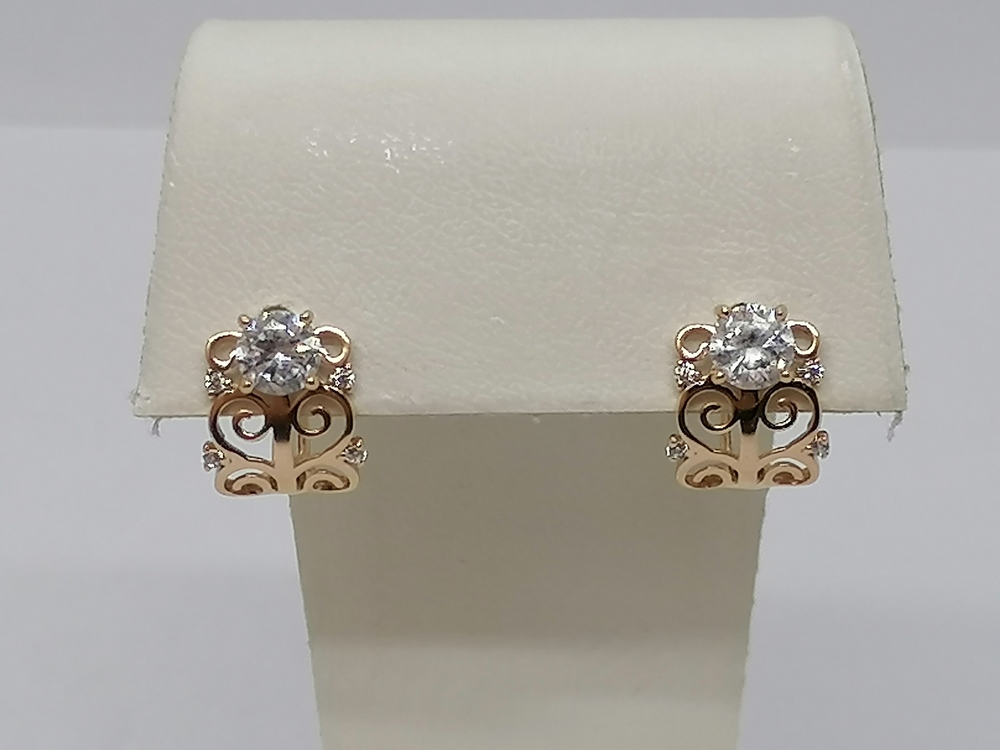 СЕРЬГИ С КАМНЯМИ (Au 585)