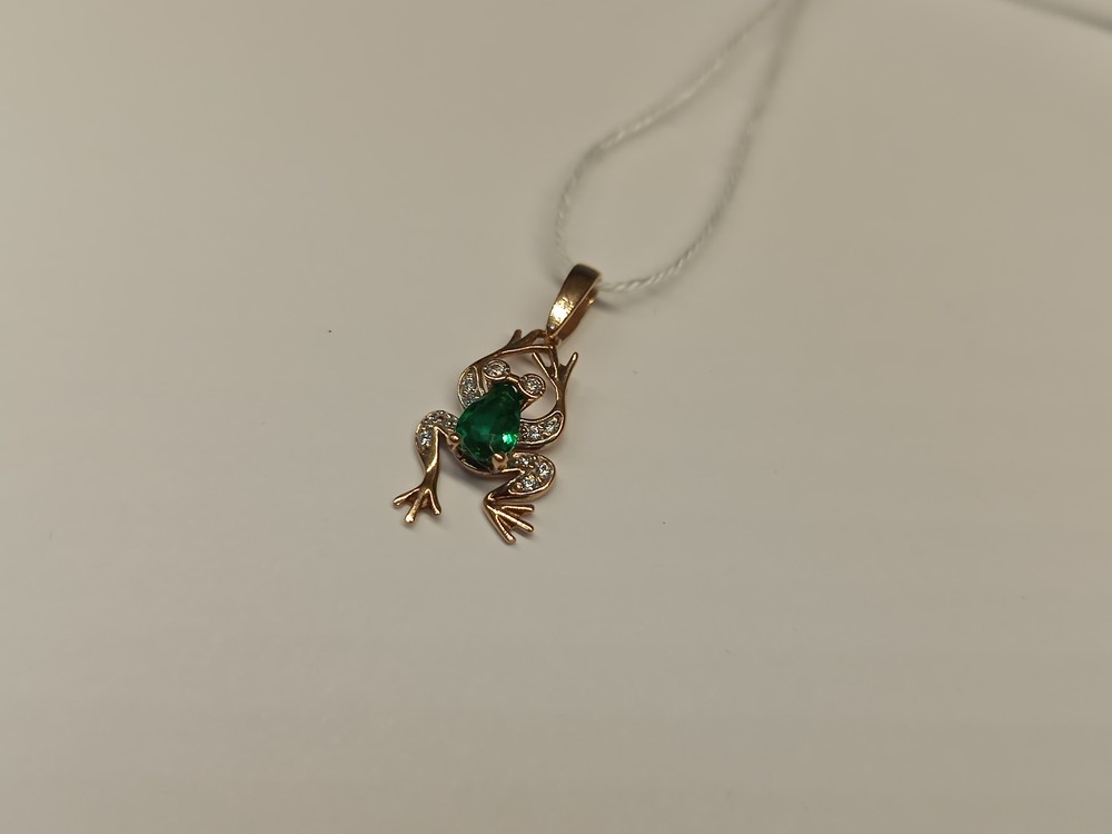 ПОДКМИ585 ПОДВЕСКА С КАМНЯМИ (Au 585)