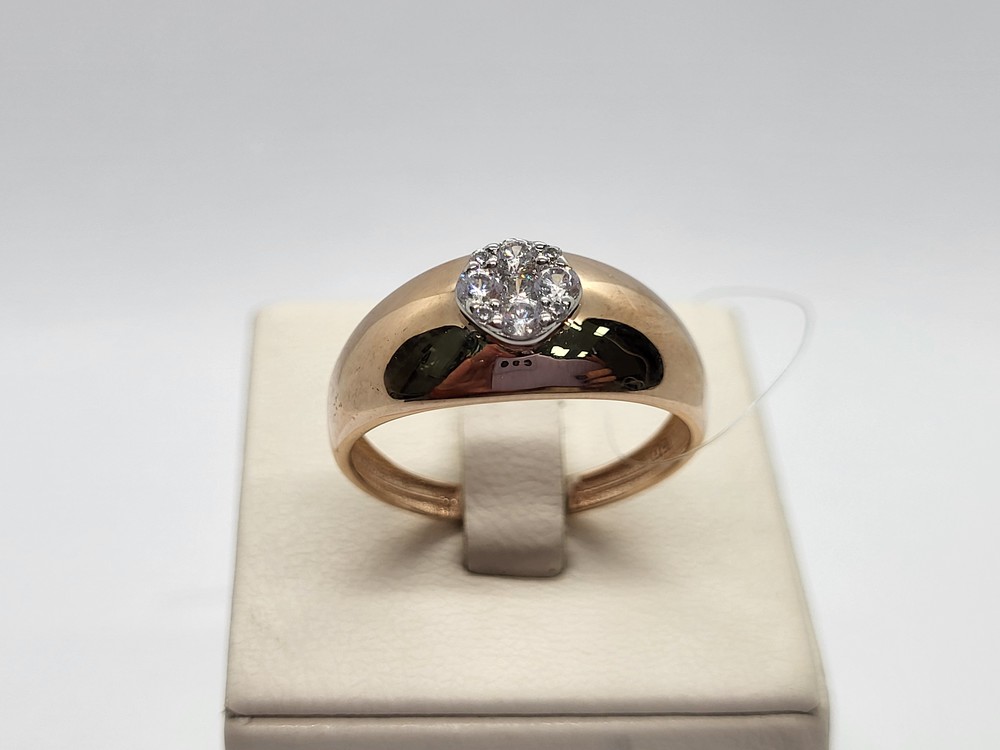 КОЛЬЦО С КАМНЯМИ (Au 585)