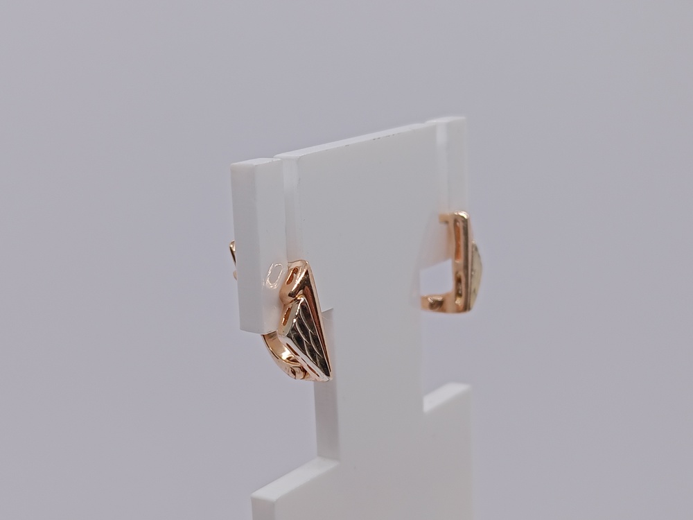 СБКМ585 СЕРЬГИ БЕЗ КАМНЯ (Au 585)