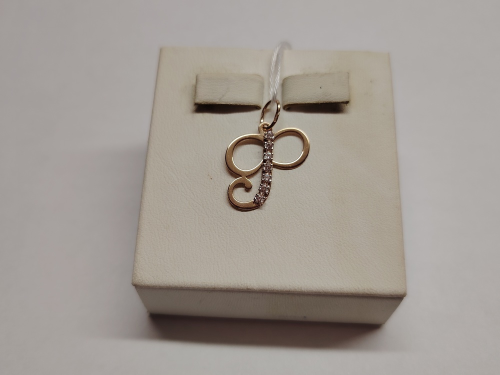 ПОДВЕСКА БУКВА Ф Au 585