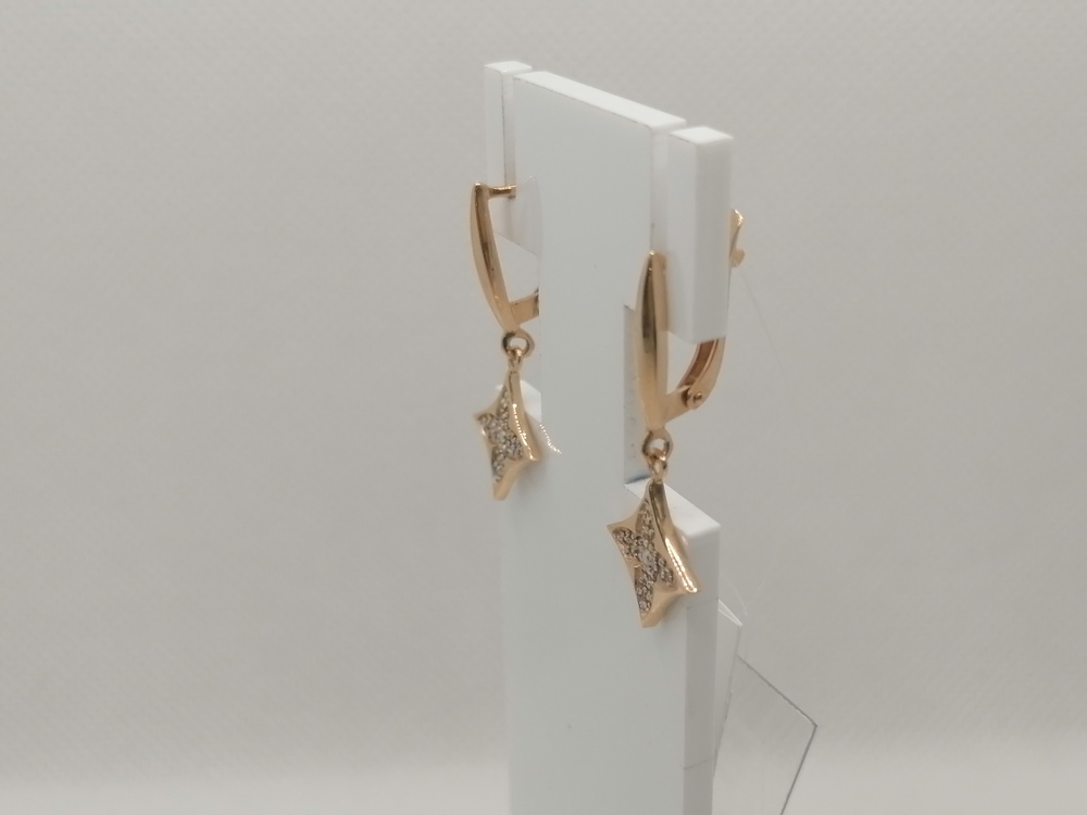 СЕРЬГИ С КАМНЯМИ (Au 585)