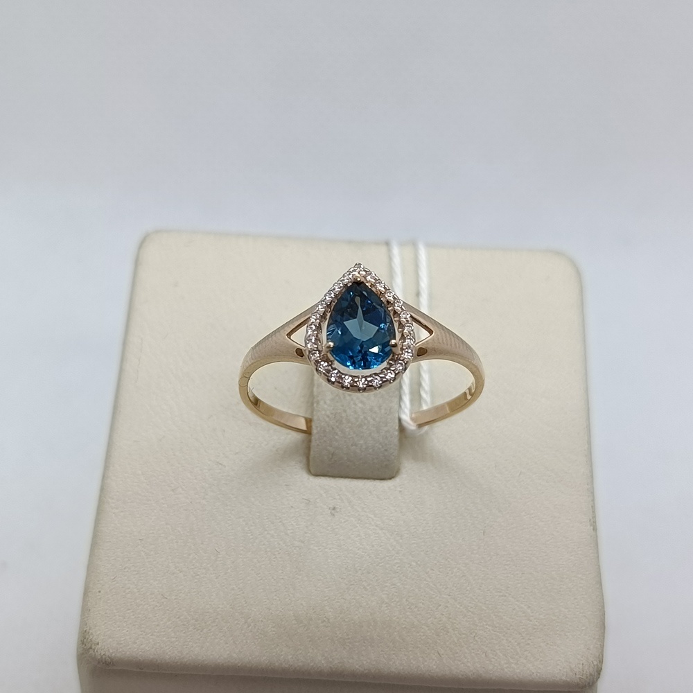 КОЛЬЦО С КАМНЯМИ (Au 585)