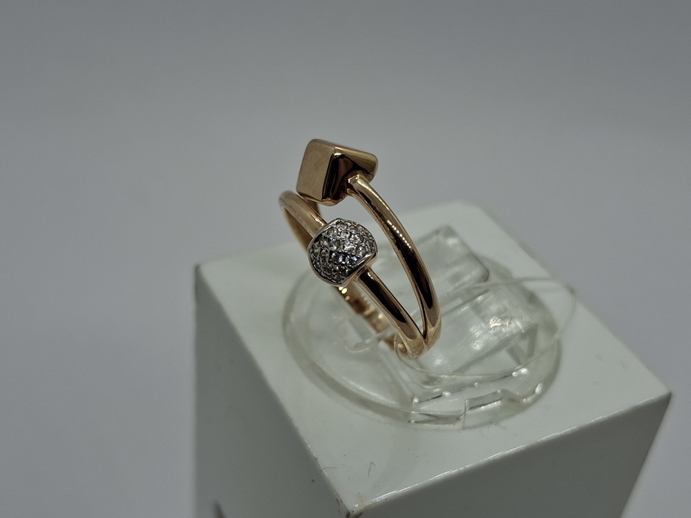 КОЛЬЦО С КАМНЯМИ (Au 585)