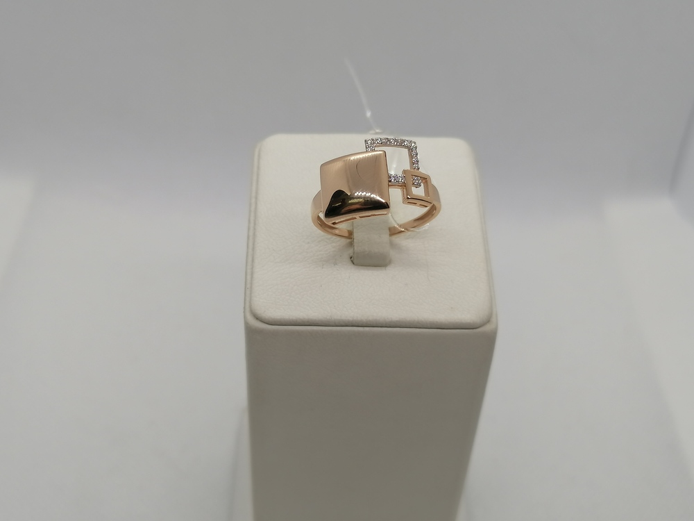 КОЛЬЦО С КАМНЯМИ (Au 585)