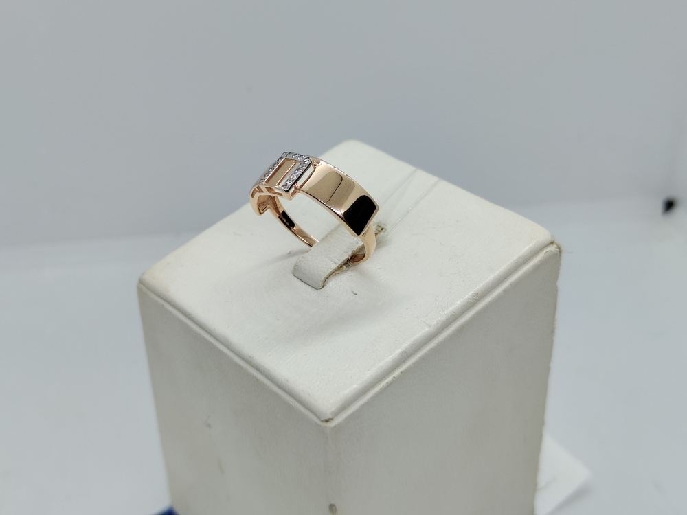 КОЛЬЦО С КАМНЯМИ (Au 585)