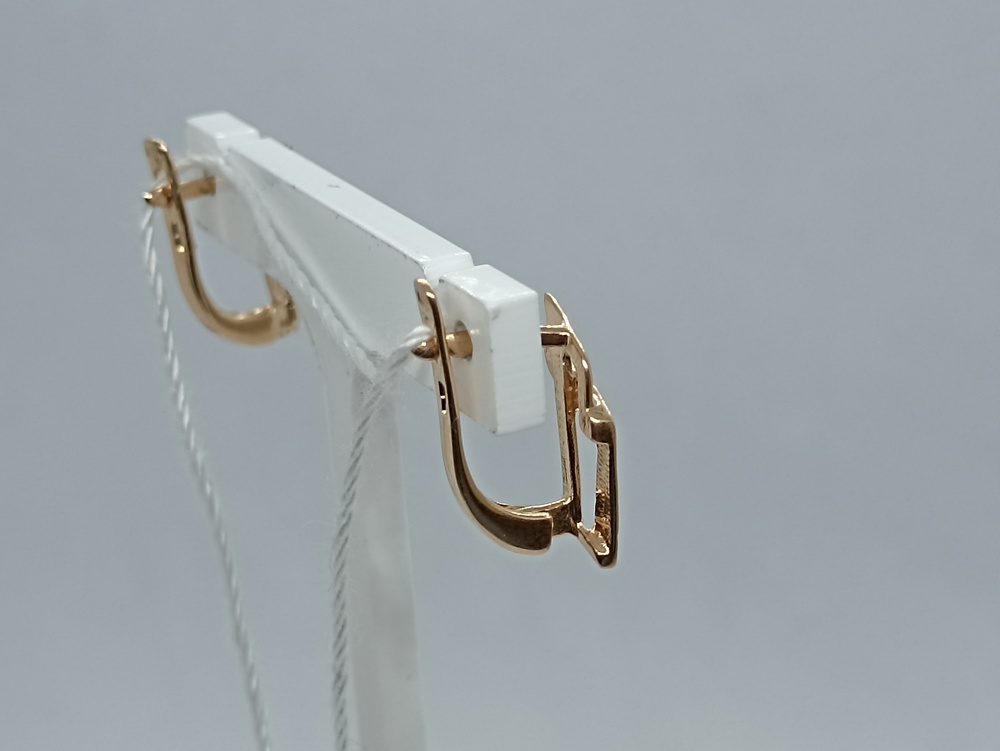 СБКМ585 СЕРЬГИ БЕЗ КАМНЯ (Au 585)