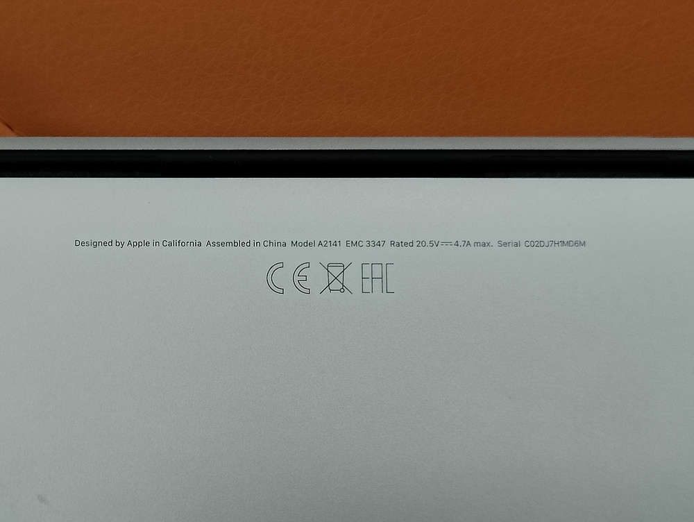 Ноутбук Apple MacBook Pro i7 (16 дюймов A2141, 2019)