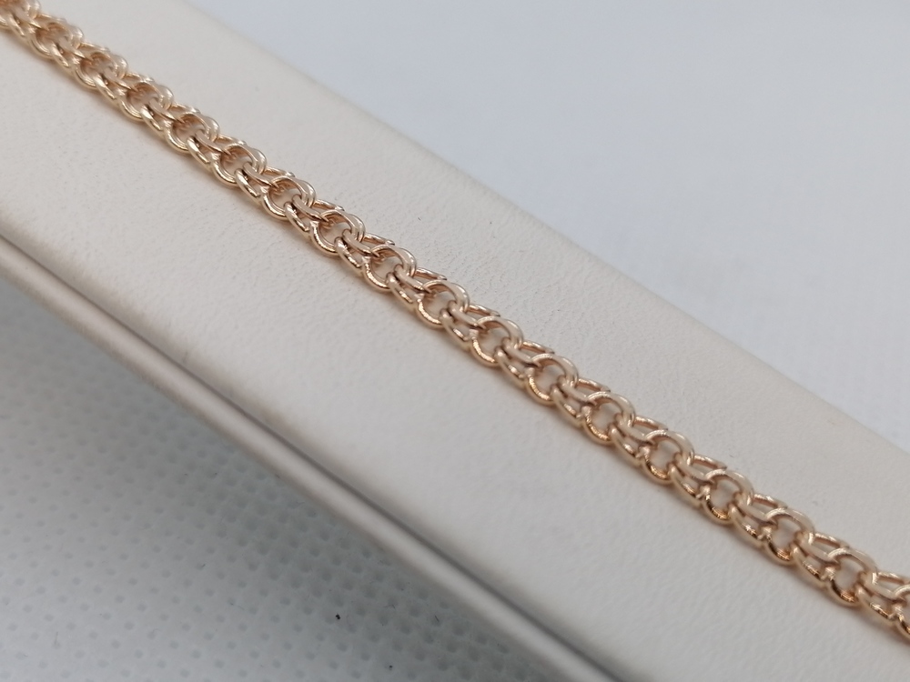 7060200-20 БРАСЛЕТ ПОЛНОВЕСНЫЙ Бисмарк (Au 585)