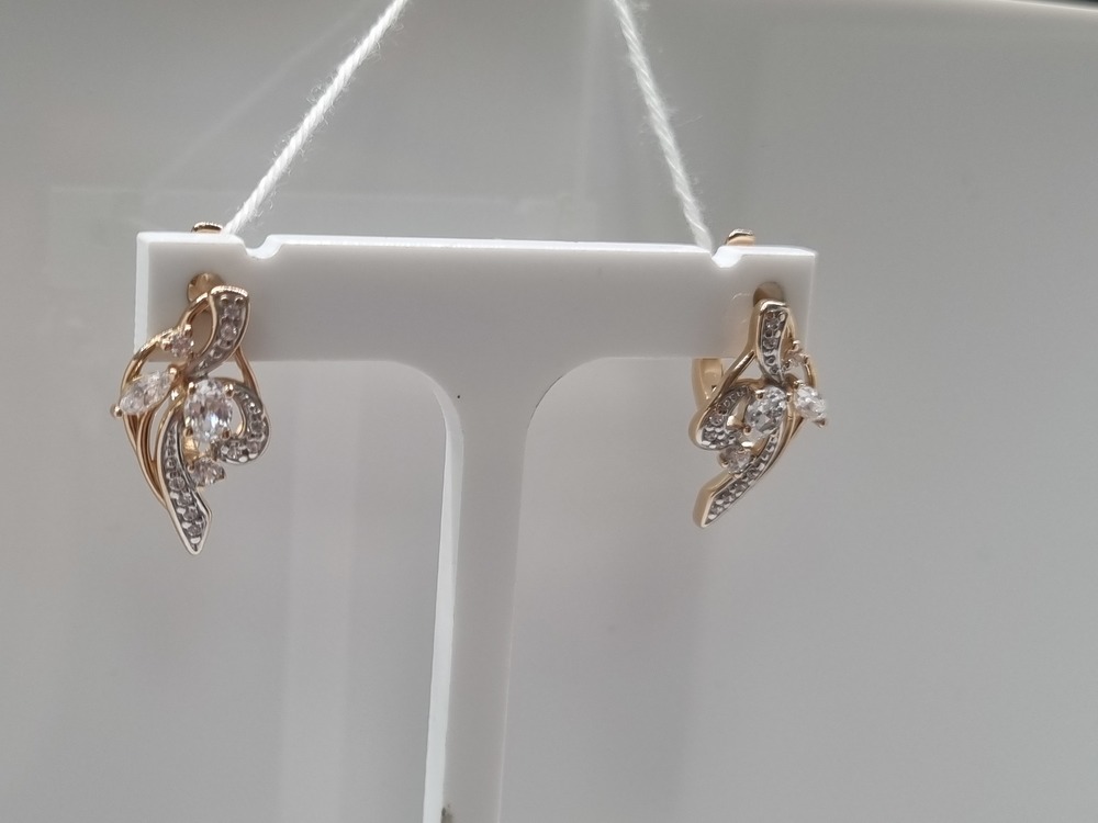 СКМИ585 СЕРЬГИ С КАМНЯМИ (Au 585) СКМИ585 СЕРЬГИ С КАМНЯМИ (Au 585)