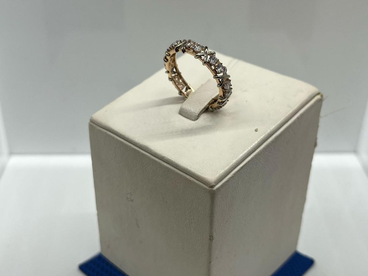 КОЛЬЦО С КАМНЯМИ (Au 585)