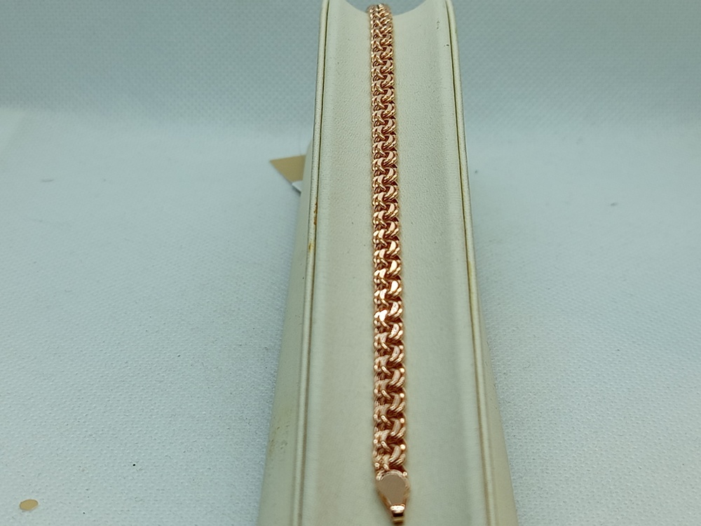 БРАСЛЕТ ПУСТОТЕЛЫЙ Бисмарк (Au 585)