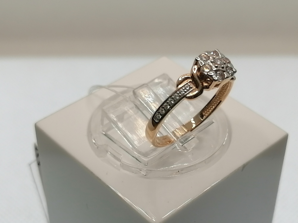 КОЛЬЦО С КАМНЯМИ (Au 585)