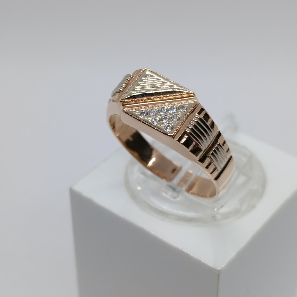 ПЕЧАТКА С КАМНЯМИ (Au 585)