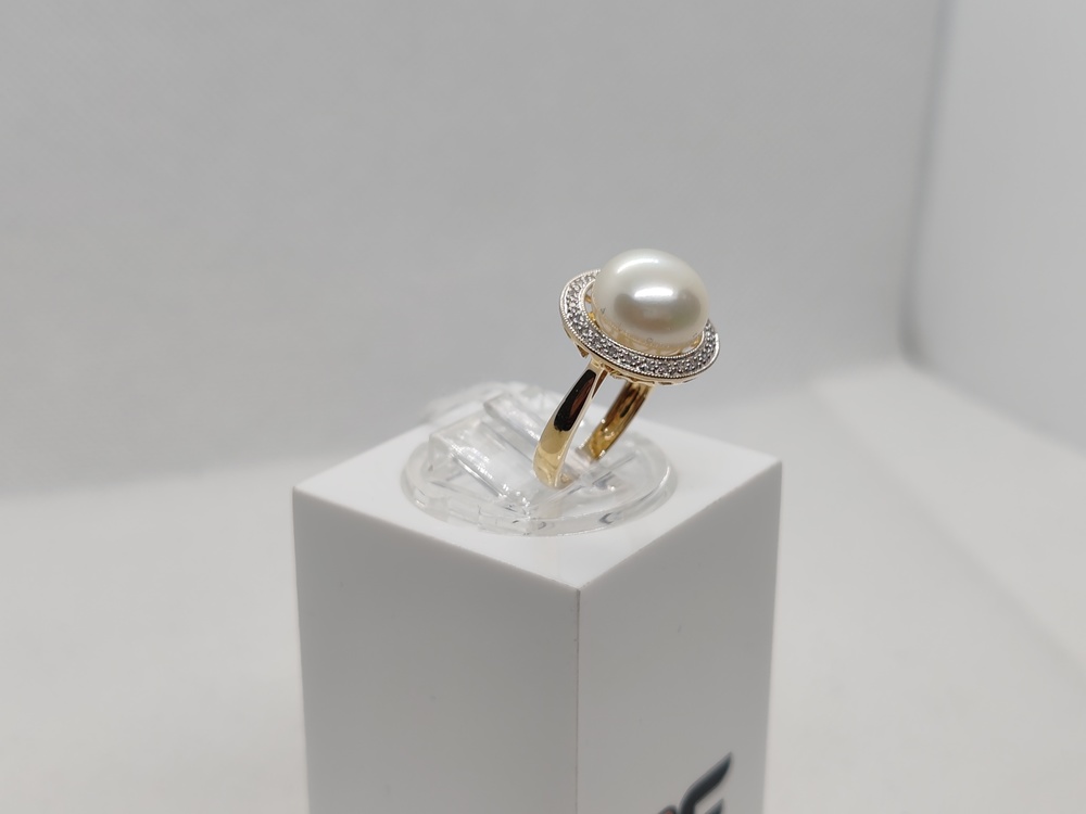 КОЛЬЦО С КАМНЯМИ (Au 585)