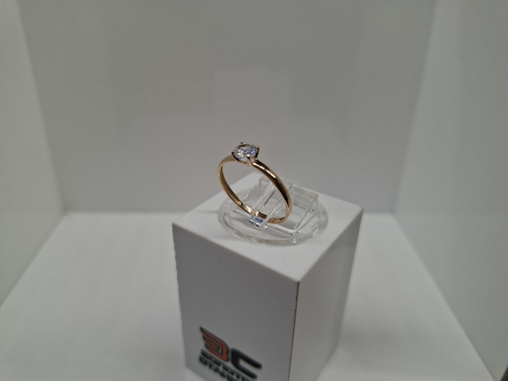 КОЛКМ585 КОЛЬЦО С КАМНЕМ (Au 585) КОЛКМ585 КОЛЬЦО С КАМНЕМ (Au 585)