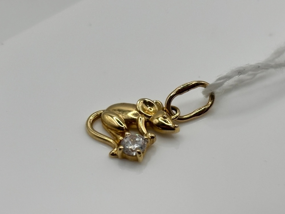 ПОДКМ585 ПОДВЕСКА С КАМНЕМ (Au 585)