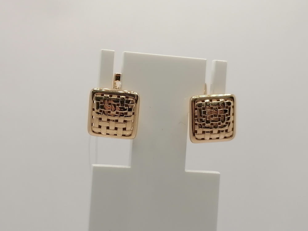 СЕРЬГИ БЕЗ КАМНЯ (Au 585)