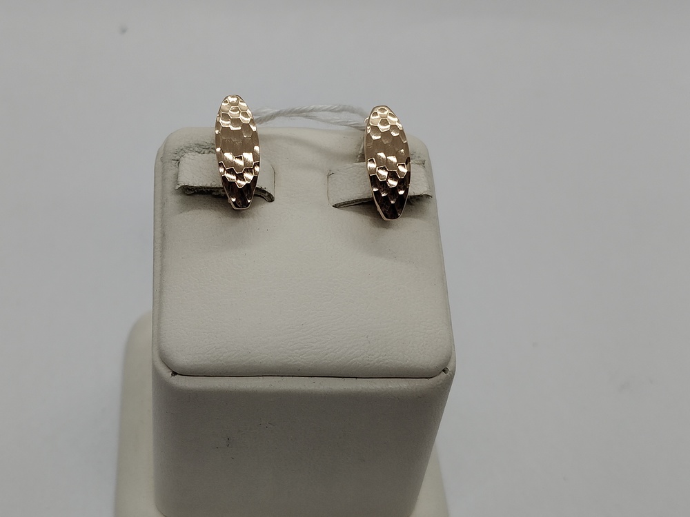 СБКМ585 СЕРЬГИ БЕЗ КАМНЯ (Au 585)