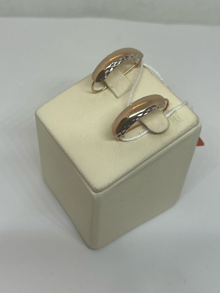 СБКМ585 СЕРЬГИ БЕЗ КАМНЯ (Au 585)