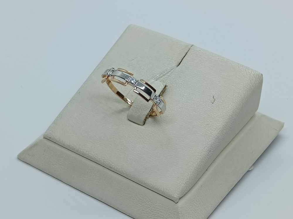 КОЛЬЦО С КАМНЯМИ (Au 585)