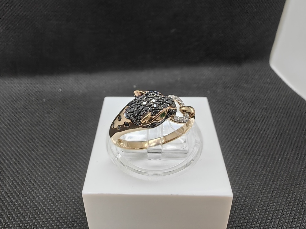 КОЛЬЦО С КАМНЯМИ (Au 585)