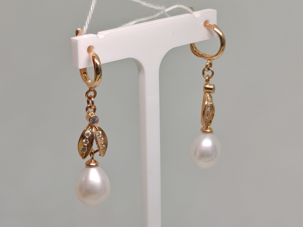 СКМИ585 СЕРЬГИ С КАМНЯМИ (Au 585)