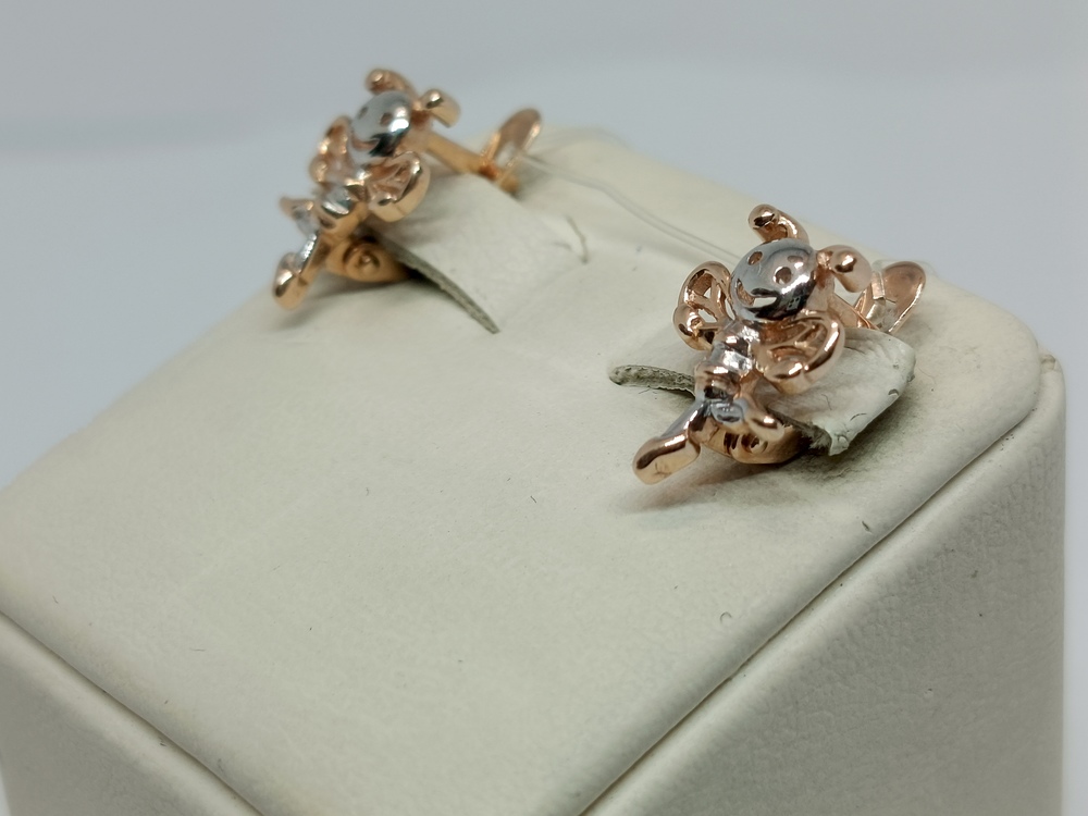 СЕРЬГИ БЕЗ КАМНЯ (Au 585)