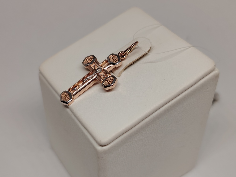 ПОДВЕСКА КРЕСТ без камня (Au 585)