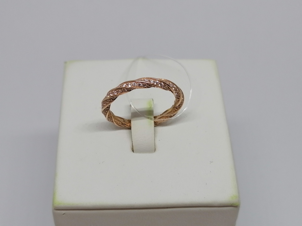 КОЛЬЦО С КАМНЯМИ (Au 585)