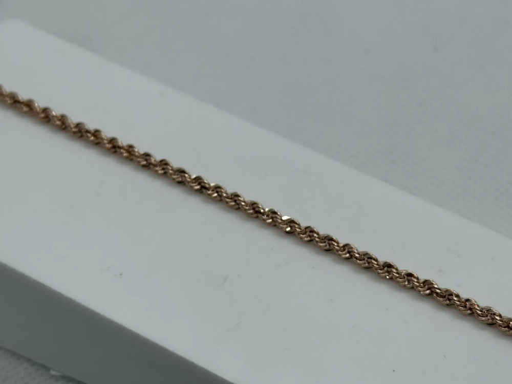 БРАСЛЕТ ПУСТОТЕЛЫЙ Веревка (Au 585)