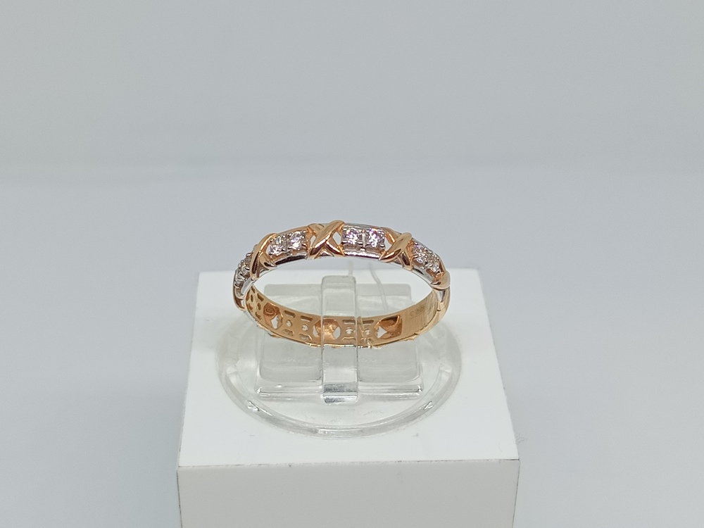 019252 КОЛЬЦО С КАМНЯМИ (Au 585)