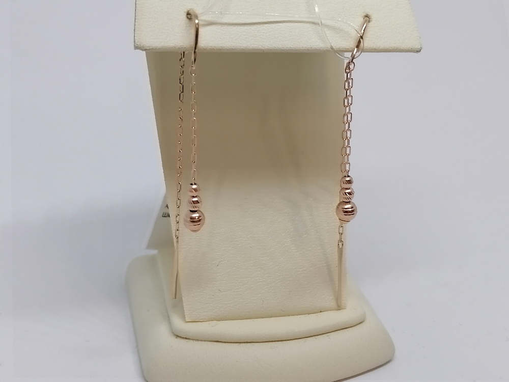 СЕРЬГИ ПРОДЕВКИ без камня (Au 585)