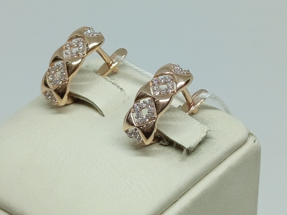 СЕРЬГИ С КАМНЯМИ (Au 585)